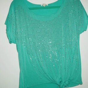 Top with bing in green blue by love J